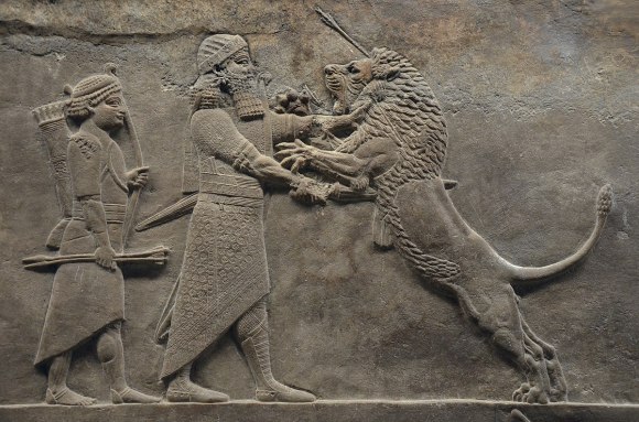 Assyrian Lion Hunts Artefacts